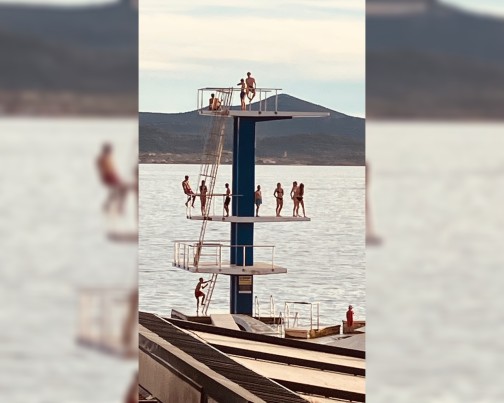 Zadar Kolovare Strandregion Sprungturm